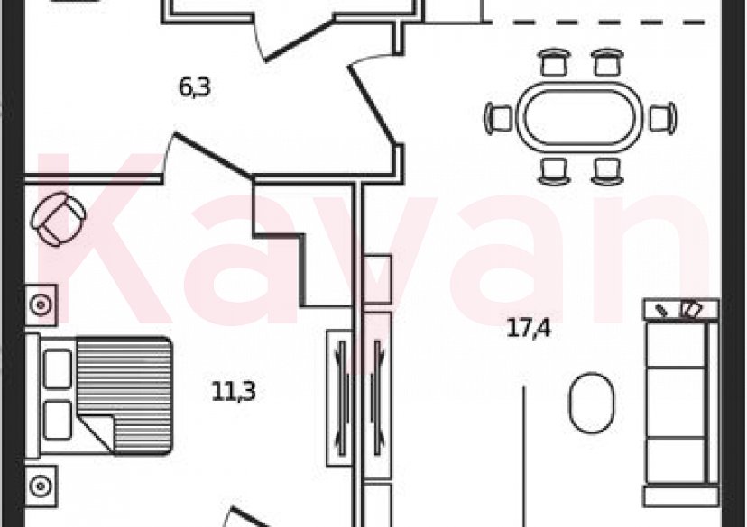 Продажа 2-комн. квартиры, 44.2 кв.м фото 0 Продажа 2-комн. квартиры, 44.2 кв.м фото 0