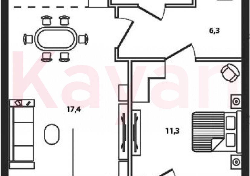 Продажа 2-комн. квартиры, 44.2 кв.м фото 0 Продажа 2-комн. квартиры, 44.2 кв.м фото 0