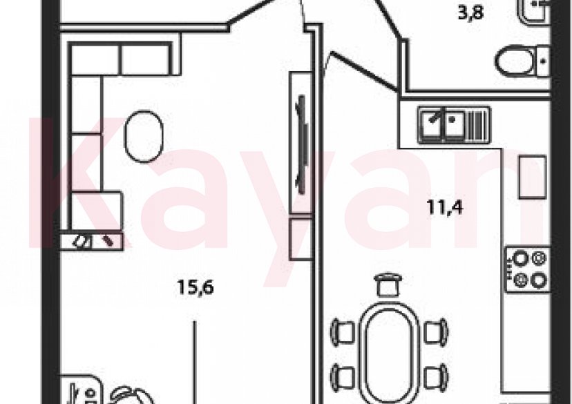 Продажа 1-комн. квартиры, 39.4 кв.м фото 0 Продажа 1-комн. квартиры, 39.4 кв.м фото 0