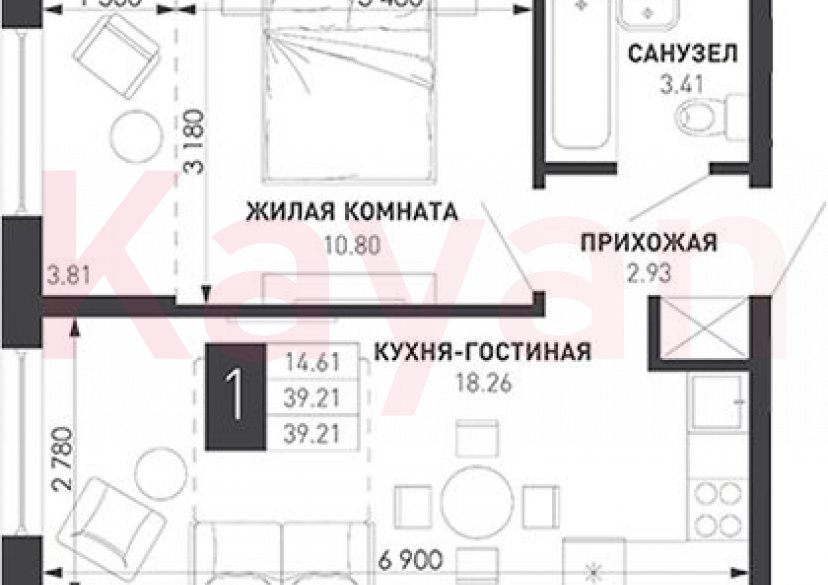 Продажа 1-комн. квартиры, 35.4 кв.м фото 0 Продажа 1-комн. квартиры, 35.4 кв.м фото 0