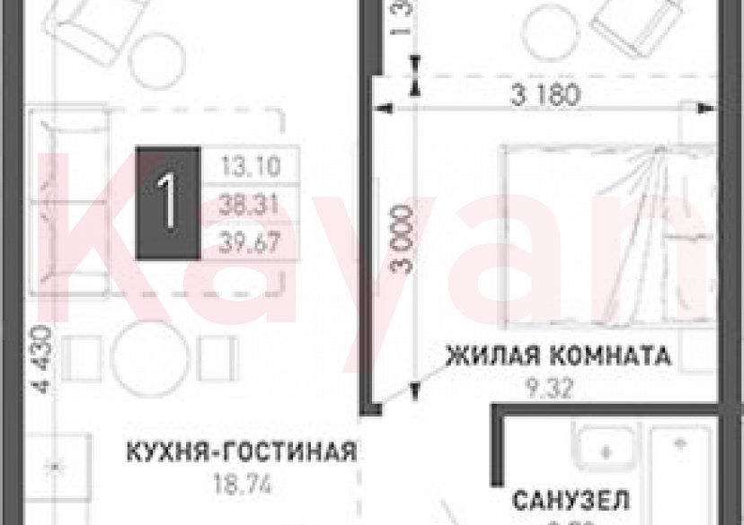 Продажа 1-комн. квартиры, 34.53 кв.м фото 0 Продажа 1-комн. квартиры, 34.53 кв.м фото 0