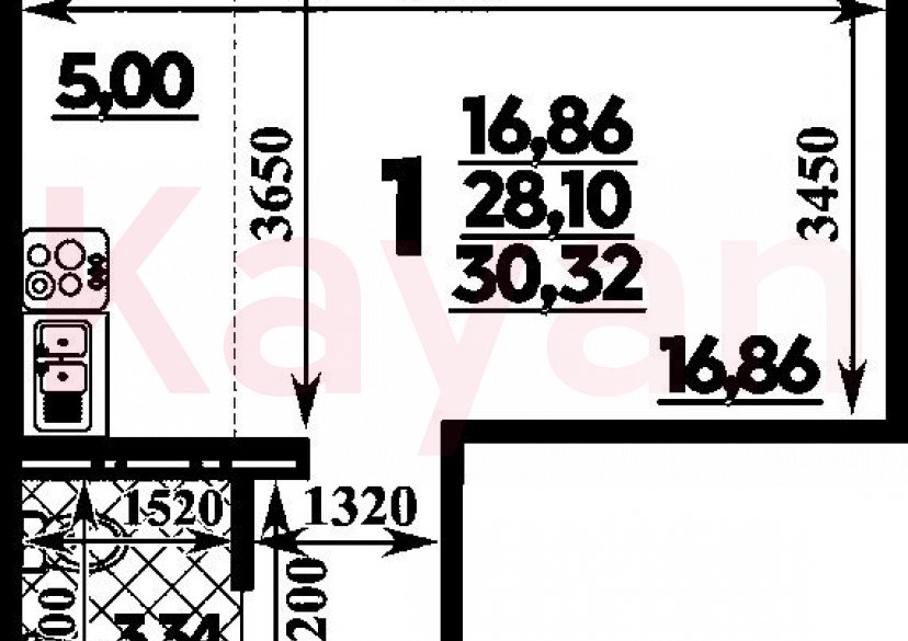 Продажа студии, 28.1 кв.м фото 0