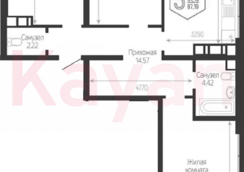 Продажа 3-комн. квартиры, 81.45 кв.м фото 0 Продажа 3-комн. квартиры, 81.45 кв.м фото 0