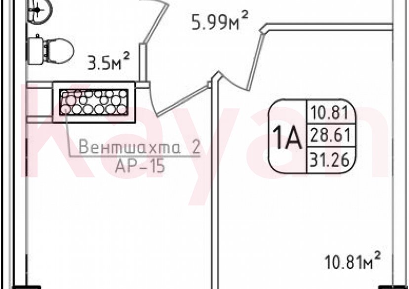 Продажа 1-комн. квартиры, 28.61 кв.м фото 0 Продажа 1-комн. квартиры, 28.61 кв.м фото 0
