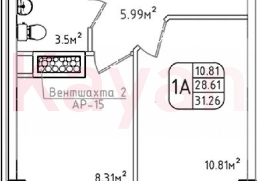 Продажа 1-комн. квартиры, 28.61 кв.м фото 0 Продажа 1-комн. квартиры, 28.61 кв.м фото 0