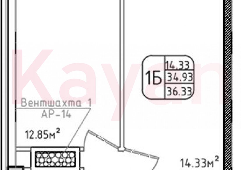 Продажа 1-комн. квартиры, 34.93 кв.м фото 0 Продажа 1-комн. квартиры, 34.93 кв.м фото 0