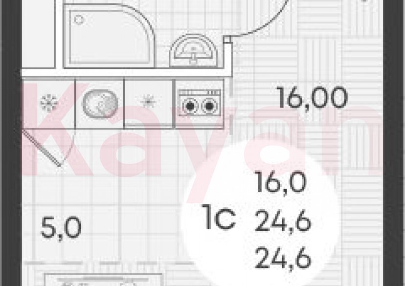 Продажа студии, 24.6 кв.м фото 0 Продажа студии, 24.6 кв.м фото 0