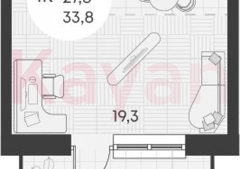 Продажа студии, 27.8 кв.м фото 0