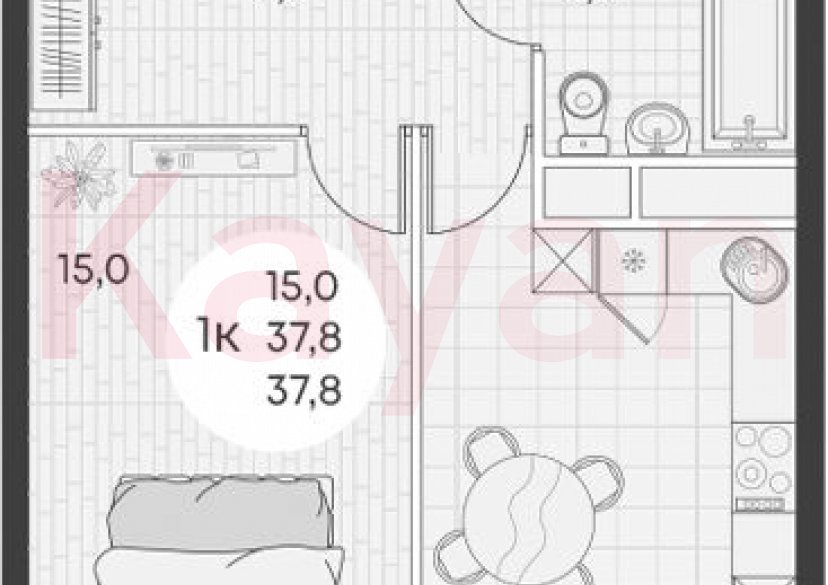 Продажа 1-комн. квартиры, 37.8 кв.м фото 0 Продажа 1-комн. квартиры, 37.8 кв.м фото 0
