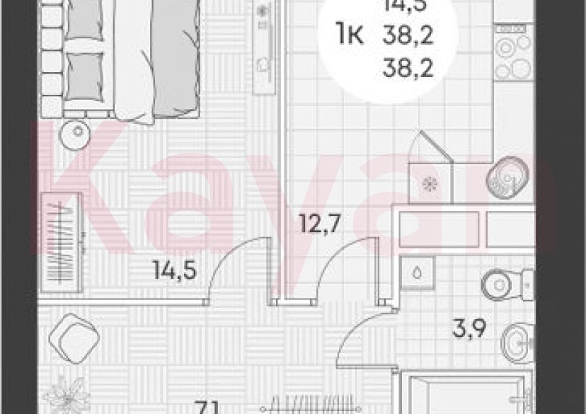 Продажа 1-комн. квартиры, 38.2 кв.м фото 0 Продажа 1-комн. квартиры, 38.2 кв.м фото 0