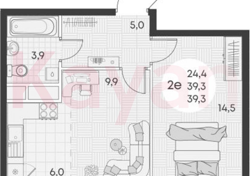 Продажа 2-комн. квартиры, 39.3 кв.м фото 0 Продажа 2-комн. квартиры, 39.3 кв.м фото 0