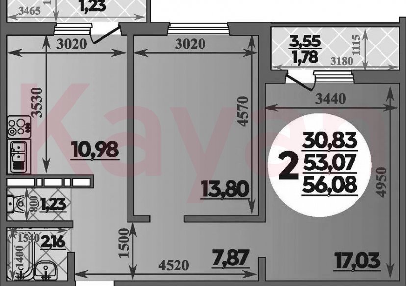 Продажа 2-комн. квартиры, 53.07 кв.м фото 0 Продажа 2-комн. квартиры, 53.07 кв.м фото 0