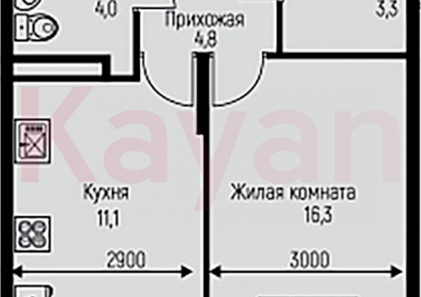 Продажа 1-комн. квартиры, 39.5 кв.м фото 0