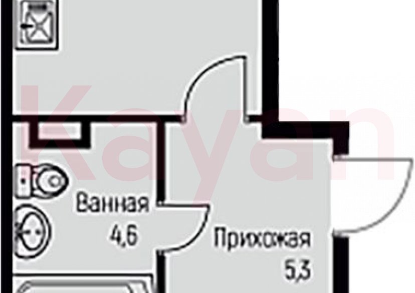 Продажа 1-комн. квартиры, 42.3 кв.м фото 0 Продажа 1-комн. квартиры, 42.3 кв.м фото 0