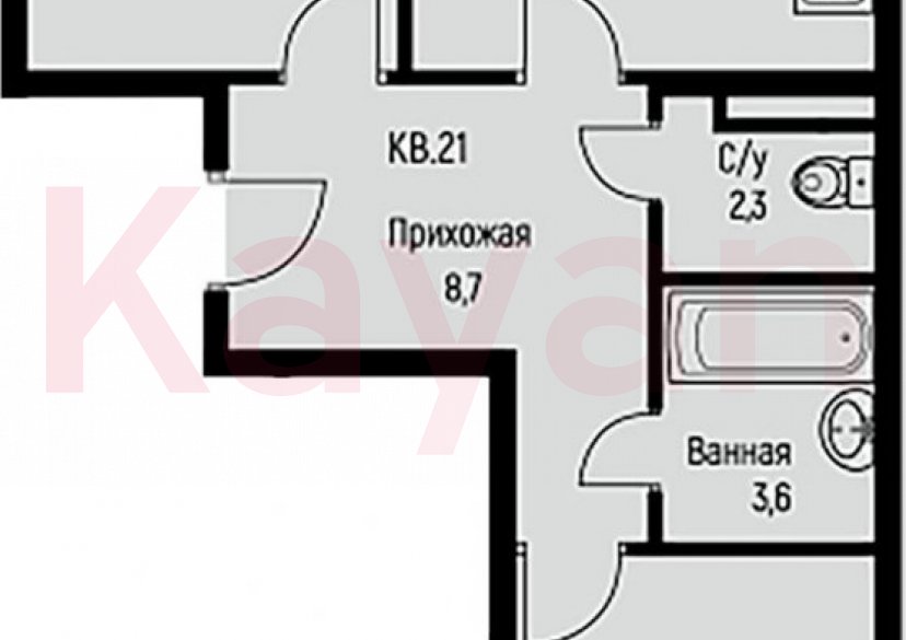 Продажа 2-комн. квартиры, 61.2 кв.м фото 0