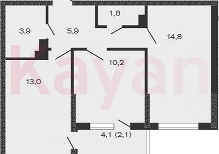 Продажа 2-комн. квартиры, 49.6 кв.м фото 0