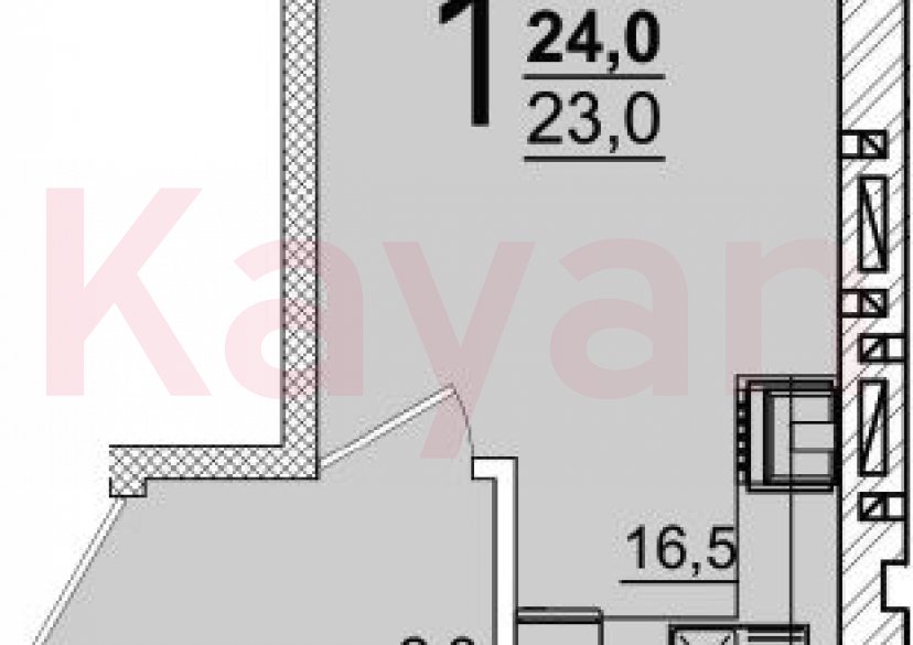 Продажа студии, 23 кв.м фото 0