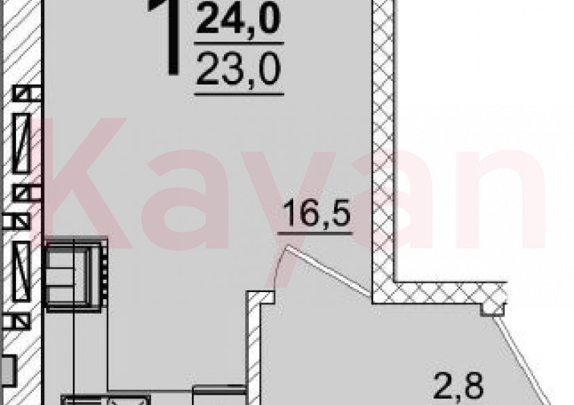 Продажа студии, 23 кв.м фото 0