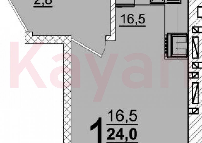Продажа студии, 23 кв.м фото 0 Продажа студии, 23 кв.м фото 0