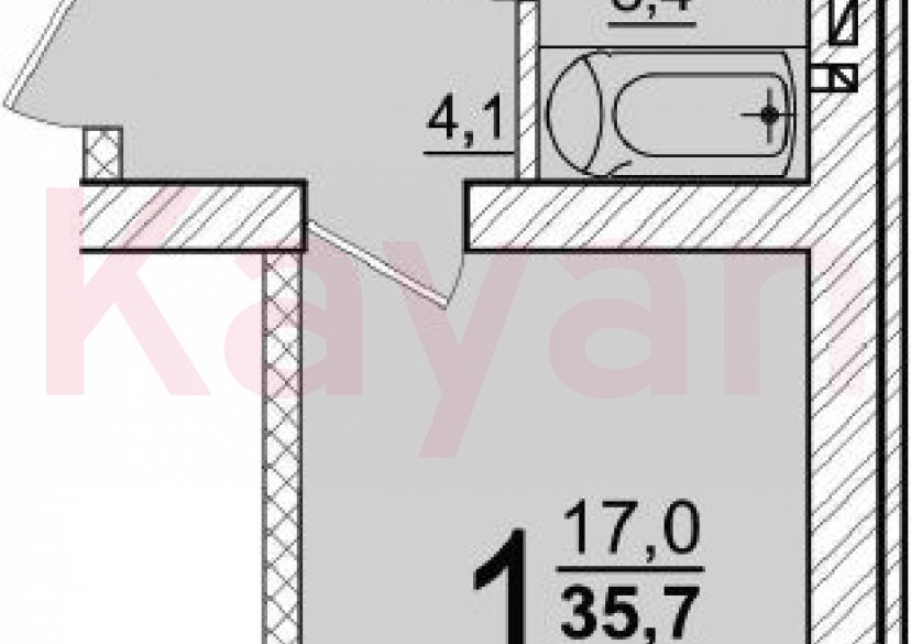 Продажа 1-комн. квартиры, 34.7 кв.м фото 0 Продажа 1-комн. квартиры, 34.7 кв.м фото 0