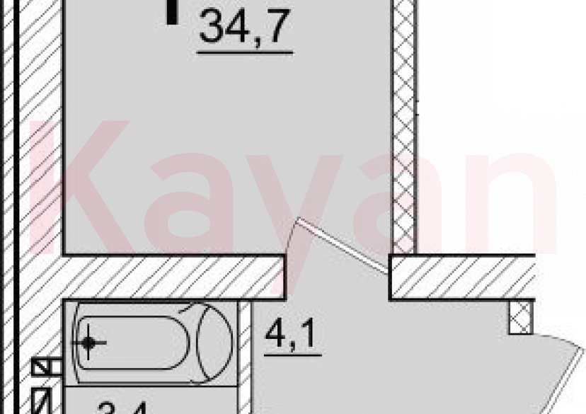 Продажа 1-комн. квартиры, 34.7 кв.м фото 0 Продажа 1-комн. квартиры, 34.7 кв.м фото 0