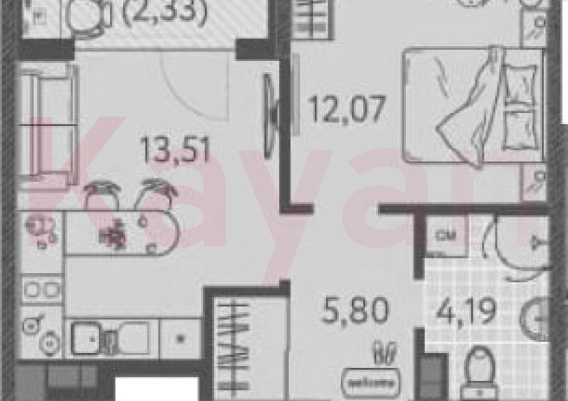 Продажа 1-комн. квартиры, 35.57 кв.м фото 0 Продажа 1-комн. квартиры, 35.57 кв.м фото 0