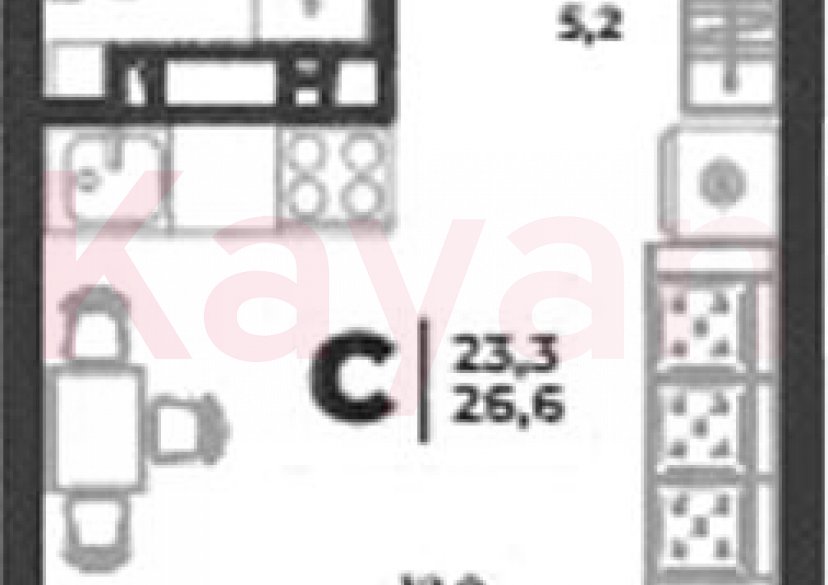 Продажа студии, 21.9 кв.м фото 0