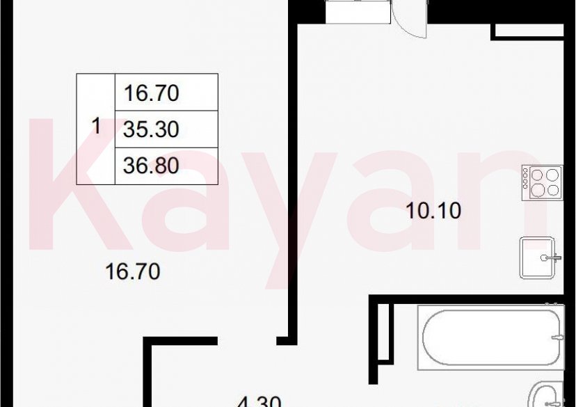 Продажа 1-комн. квартиры, 35.3 кв.м фото 0 Продажа 1-комн. квартиры, 35.3 кв.м фото 0