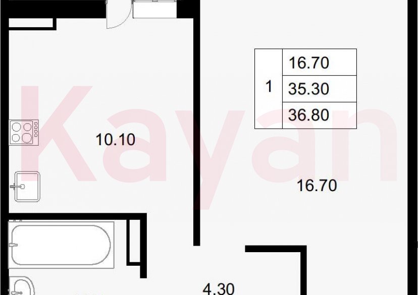 Продажа 1-комн. квартиры, 35.3 кв.м фото 0 Продажа 1-комн. квартиры, 35.3 кв.м фото 0