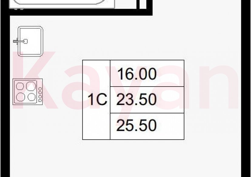 Продажа студии, 23.5 кв.м фото 0 Продажа студии, 23.5 кв.м фото 0