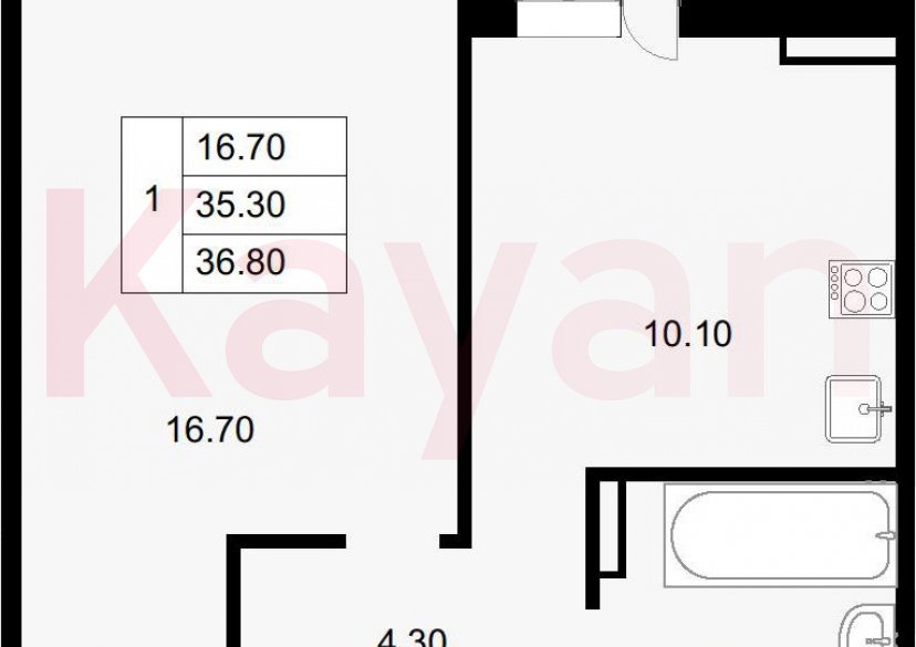Продажа 1-комн. квартиры, 35.3 кв.м фото 0 Продажа 1-комн. квартиры, 35.3 кв.м фото 0