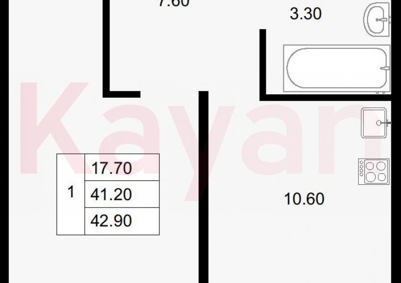 Продажа 1-комн. квартиры, 41.2 кв.м фото 0 Продажа 1-комн. квартиры, 41.2 кв.м фото 0