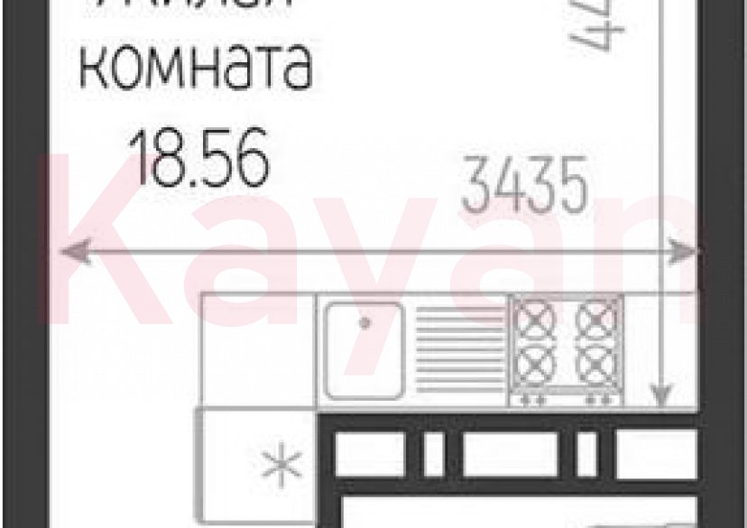 Продажа студии, 22.68 кв.м фото 0