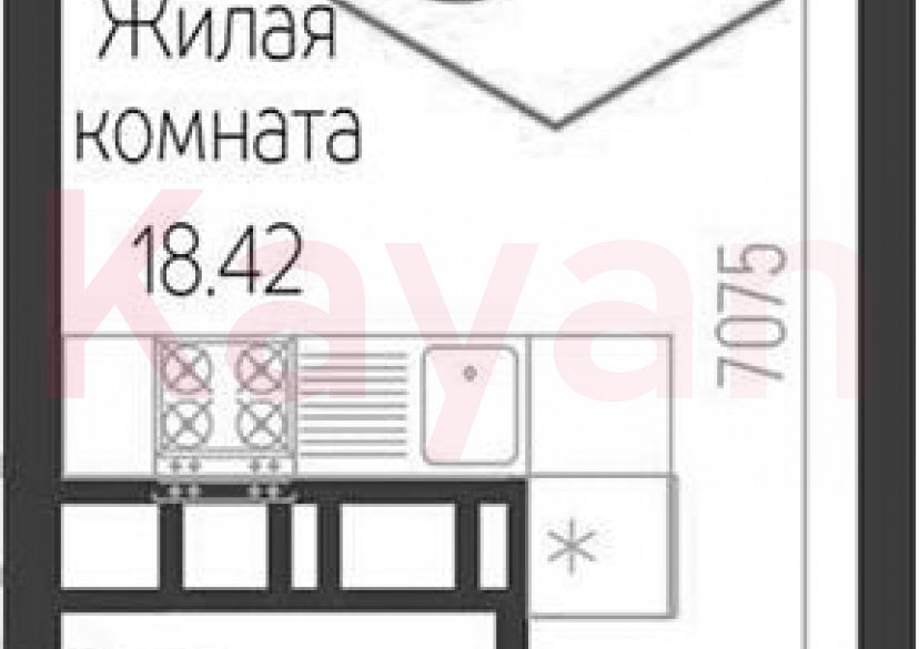 Продажа студии, 22.54 кв.м фото 0