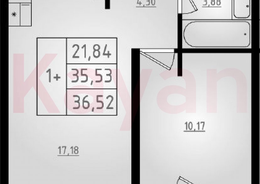 Продажа 2-комн. квартиры, 35.53 кв.м фото 0 Продажа 2-комн. квартиры, 35.53 кв.м фото 0