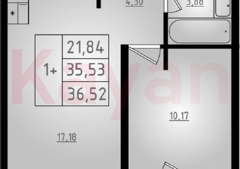 Продажа 2-комн. квартиры, 35.53 кв.м фото 0 Продажа 2-комн. квартиры, 35.53 кв.м фото 0