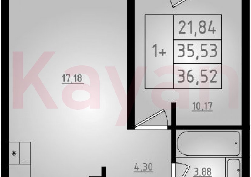 Продажа 2-комн. квартиры, 35.53 кв.м фото 0 Продажа 2-комн. квартиры, 35.53 кв.м фото 0