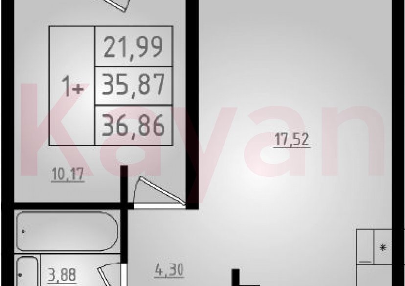 Продажа 2-комн. квартиры, 35.87 кв.м фото 0 Продажа 2-комн. квартиры, 35.87 кв.м фото 0
