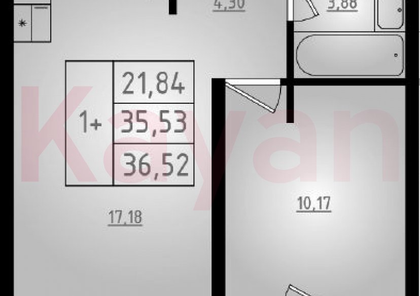 Продажа 2-комн. квартиры, 35.53 кв.м фото 0 Продажа 2-комн. квартиры, 35.53 кв.м фото 0