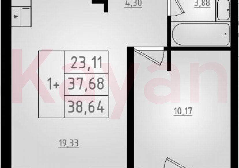 Продажа 2-комн. квартиры, 37.68 кв.м фото 0 Продажа 2-комн. квартиры, 37.68 кв.м фото 0