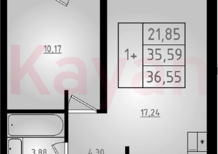 Продажа 2-комн. квартиры, 35.59 кв.м фото 0 Продажа 2-комн. квартиры, 35.59 кв.м фото 0