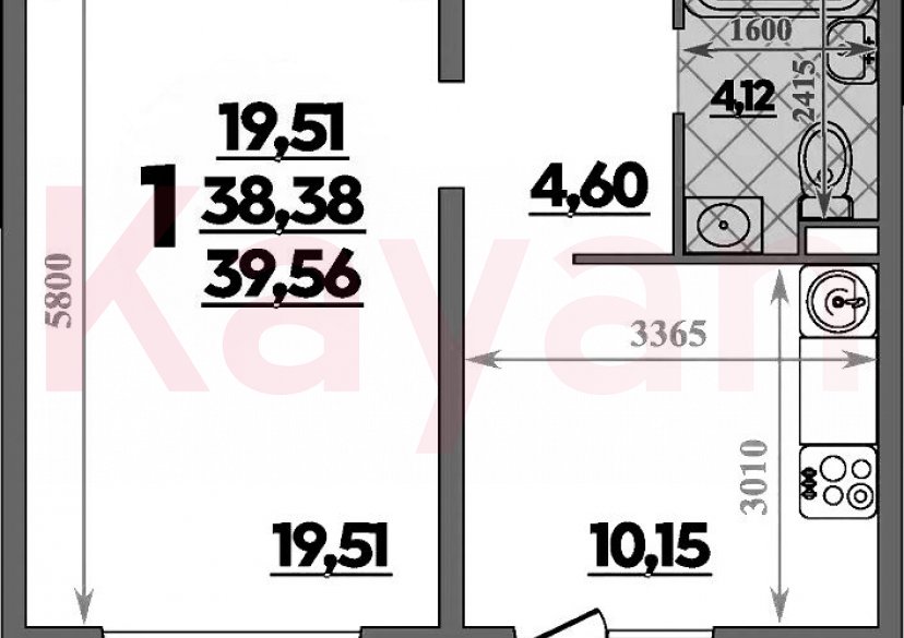 Продажа 1-комн. квартиры, 38.38 кв.м фото 0 Продажа 1-комн. квартиры, 38.38 кв.м фото 0