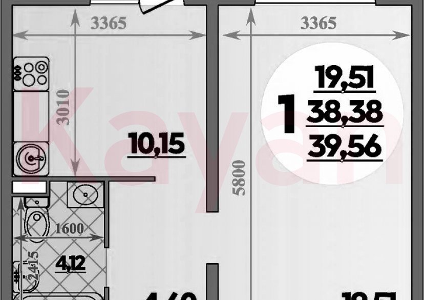 Продажа 1-комн. квартиры, 38.38 кв.м фото 0 Продажа 1-комн. квартиры, 38.38 кв.м фото 0