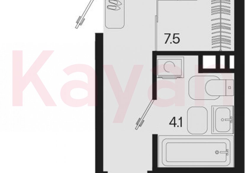Продажа 2-комн. квартиры, 44.8 кв.м фото 0 Продажа 2-комн. квартиры, 44.8 кв.м фото 0