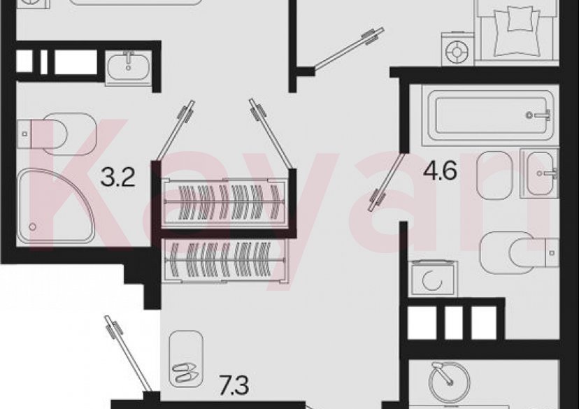 Продажа 3-комн. квартиры, 67.7 кв.м фото 0 Продажа 3-комн. квартиры, 67.7 кв.м фото 0