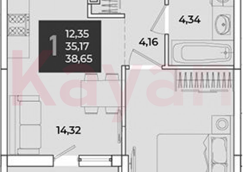 Продажа 1-комн. квартиры, 36.03 кв.м фото 0 Продажа 1-комн. квартиры, 36.03 кв.м фото 0