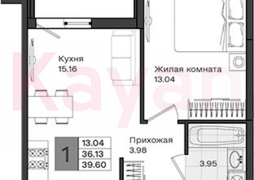 Продажа 1-комн. квартиры, 36.13 кв.м фото 0 Продажа 1-комн. квартиры, 36.13 кв.м фото 0