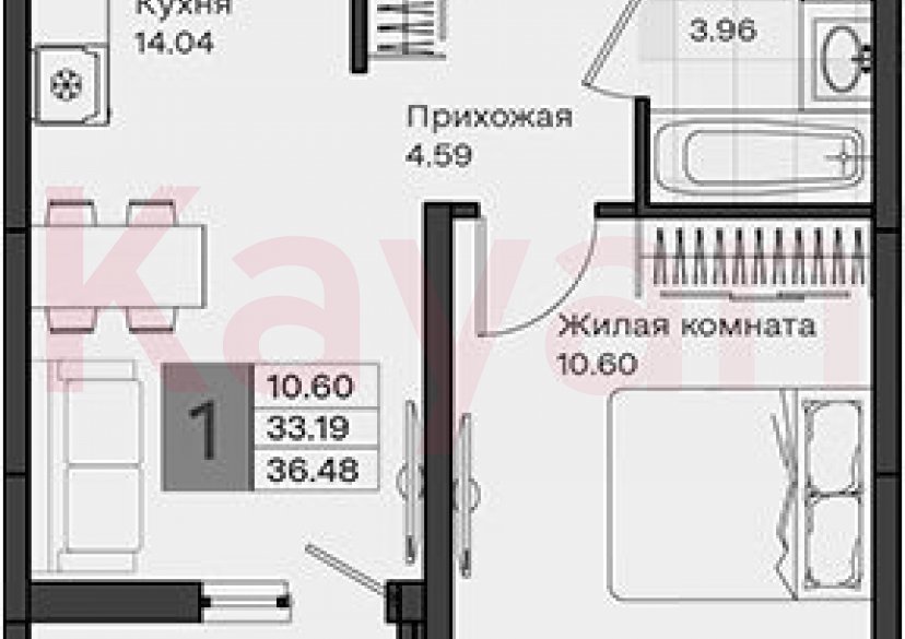Продажа 1-комн. квартиры, 33.19 кв.м фото 0 Продажа 1-комн. квартиры, 33.19 кв.м фото 0