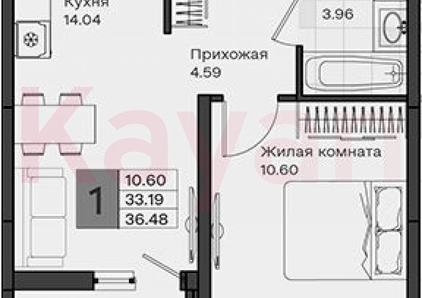 Продажа 1-комн. квартиры, 33.19 кв.м фото 0 Продажа 1-комн. квартиры, 33.19 кв.м фото 0