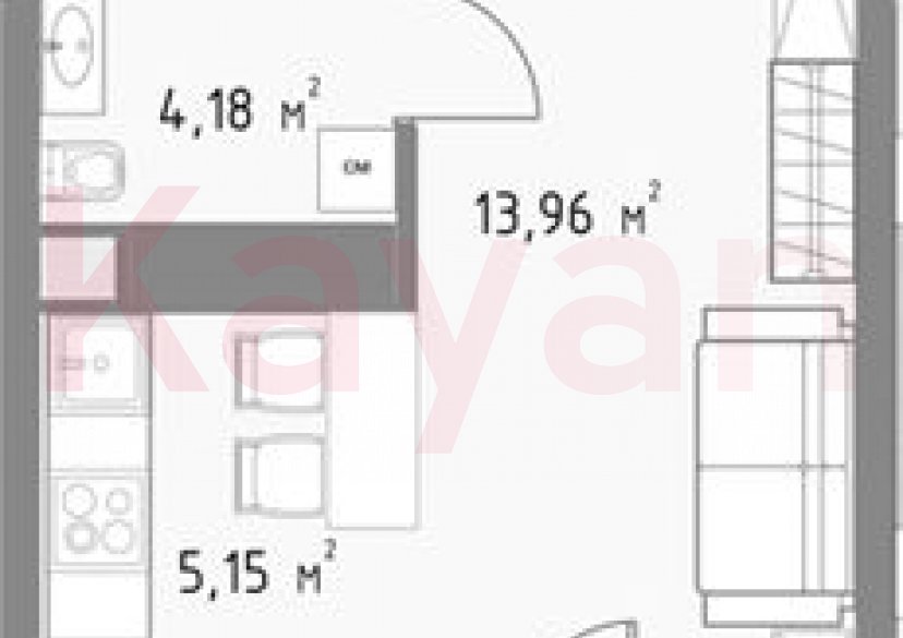 Продажа студии, 23.29 кв.м фото 0